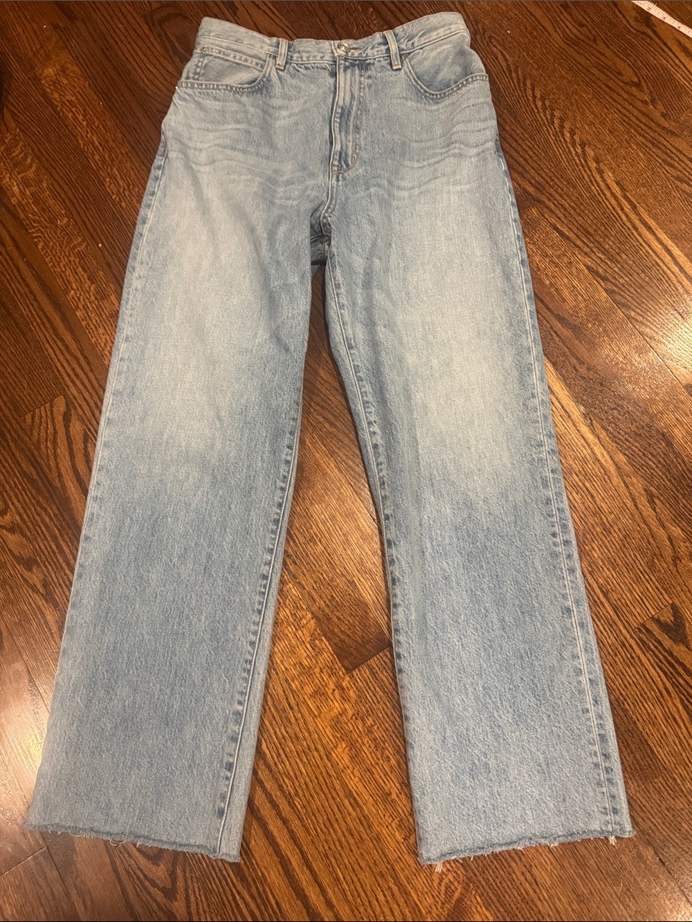 SLVRLAKE London High Rise Straight Leg Jeans in New Mexico wash Size 29 Altered!